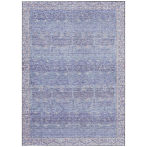 9x12 Lavender Purple Tribal Polyester Area Rug Stain Resistant Indoor Outdoor Use