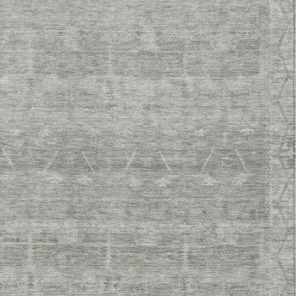 10 X 14 Taupe Brown Tribal Polyester Area Rug Washable Stain Resistant Indoor Outdoor