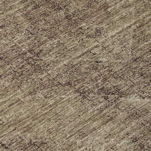 5x8 Oriental Polyester Area Rug Washable Stain Resistant Indoor Outdoor Taupe Brown