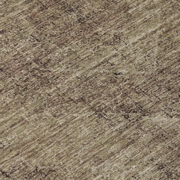 5x8 Oriental Polyester Area Rug Washable Stain Resistant Indoor Outdoor Taupe Brown