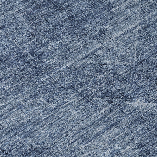 10 X 14 Denim Blue Oriental Polyester Area Rug Washable for Indoor Outdoor Use