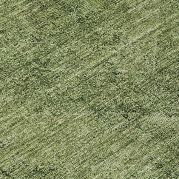 10 X 14 Oriental Polyester Area Rug Washable Indoor Outdoor Stain Resistant Green
