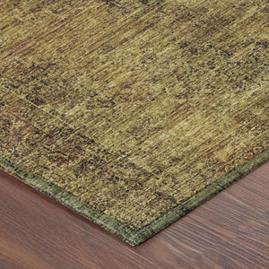 8 X 10 Rust Orange Oriental Polyester Area Rug Stain Resistant Indoor Outdoor