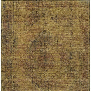 10 X 14 Oriental Rust Polyester Area Rug Washable Stain Resistant Indoor Outdoor