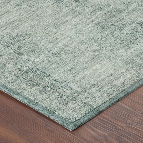 5x8 Blue Ivory Oriental Polyester Area Rug Washable Stain Resistant Indoor Outdoor