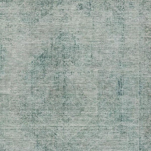 9x12 Blue Ivory Oriental Polyester Area Rug Washable for Patio Porch or Living Room