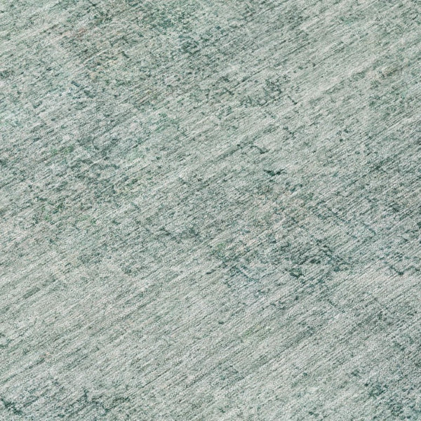 9x12 Blue Ivory Oriental Polyester Area Rug Washable for Patio Porch or Living Room