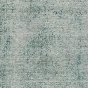 10 X 14 Blue Ivory Oriental Polyester Area Rug Washable for Indoor Outdoor Use