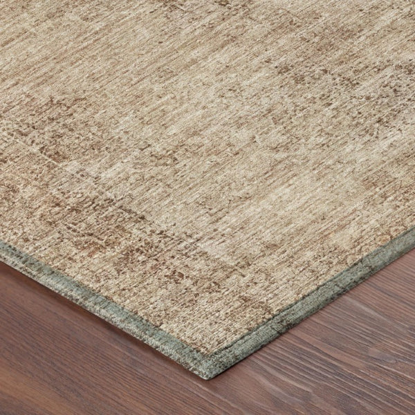 5x8 Salmon Orange Oriental Polyester Area Rug Washable for Patio or Living Room