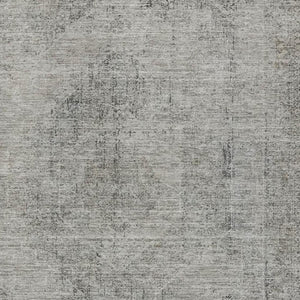 5 X 8 Silver Gray Oriental Polyester Area Rug Washable for Indoor Outdoor Use