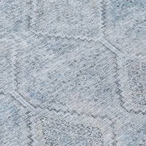 8 X 10 Geometric Polyester Area Rug Washable Stain Resistant Indoor Outdoor Blue