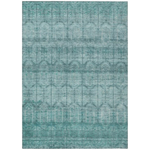 HomeRoots 8 Ft X 10 Ft Tribal Polyester Area Rug Stain Resistant for Patio or Living Room 739238
