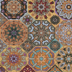 5x8 Patchwork Polyester Area Rug Washable Stain Resistant Indoor Outdoor Decor