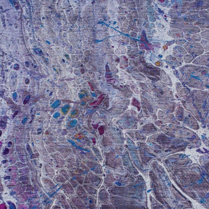 5 X 8 Abstract Plum Polyester Area Rug Washable for Patio Porch or Living Room