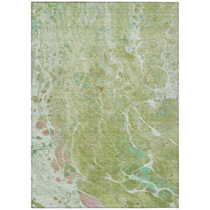 HomeRoots 9 Ft X 12 Ft Abstract Polyester Area Rug Washable for Indoor Outdoor Spaces 739353