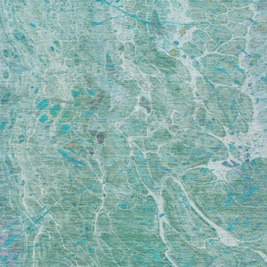 9x12 Abstract Polyester Area Rug Washable Stain Resistant for Patio and Living Room