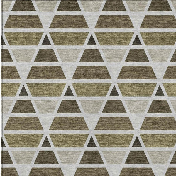 9 X 12 Geometric Polyester Area Rug Stain Resistant Washable Indoor Outdoor Patio