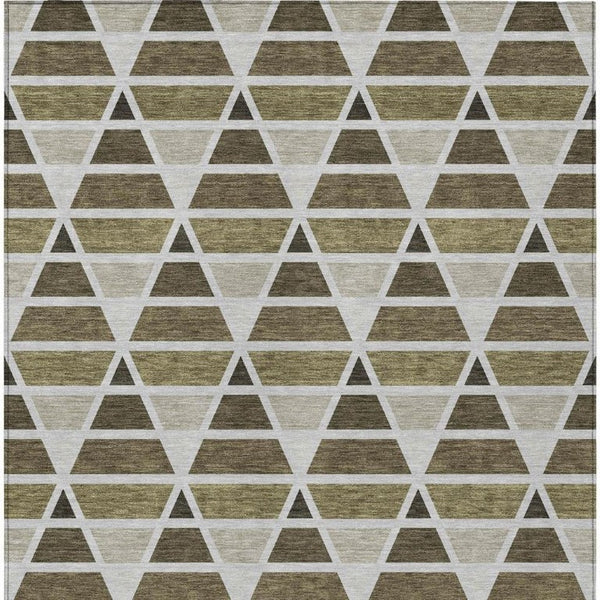 9 X 12 Geometric Polyester Area Rug Stain Resistant Washable Indoor Outdoor Patio