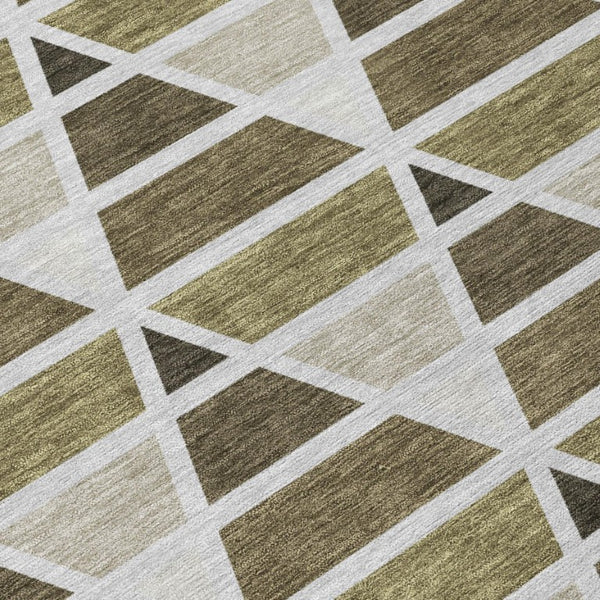 9 X 12 Geometric Polyester Area Rug Stain Resistant Washable Indoor Outdoor Patio