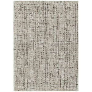 HomeRoots 5 X 8 Abstract Beige Brown Polyester Area Rug Washable Stain Resistant Indoor Outdoor 739524