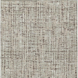 9x12 Abstract Polyester Area Rug Washable Stain Resistant Indoor Outdoor Beige Brown