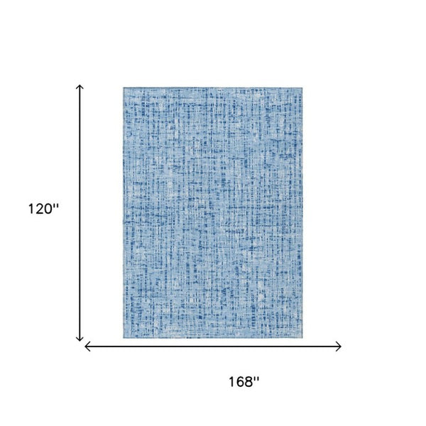 10 Ft X 14 Ft Abstract Washable Polyester Area Rug for Indoor Outdoor Spaces