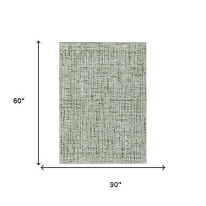 5 X 8 Abstract Polyester Area Rug Washable Indoor Outdoor for Patio or Living Room