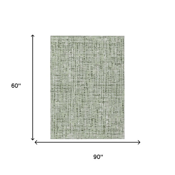 5 X 8 Abstract Polyester Area Rug Washable Indoor Outdoor for Patio or Living Room