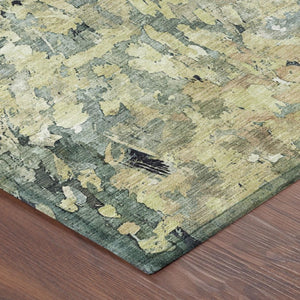 5 Foot X 8 Abstract Polyester Area Rug Washable Stain Resistant Indoor Outdoor