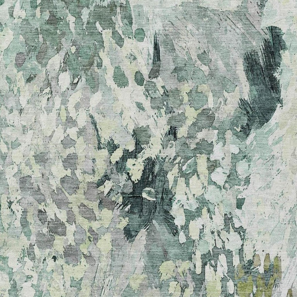 5 Ft X 8 Ft Abstract Polyester Area Rug Washable Stain Resistant Indoor Outdoor Use
