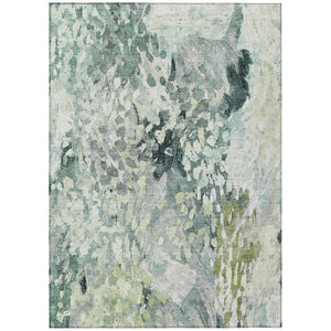 HomeRoots 10 X 14 Abstract Polyester Indoor Outdoor Rug Stain Resistant Easy Care Patio 739570