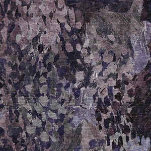9 X 12 Abstract Purple Polyester Area Rug Washable Stain Resistant Patio Porch