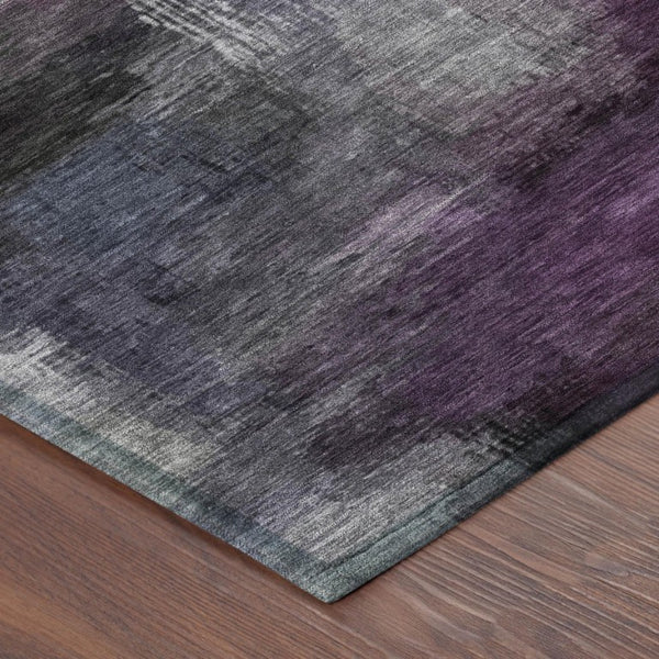 5x8 Abstract Washable Polyester Area Rug for Patio Porch Poolside and Living Spaces
