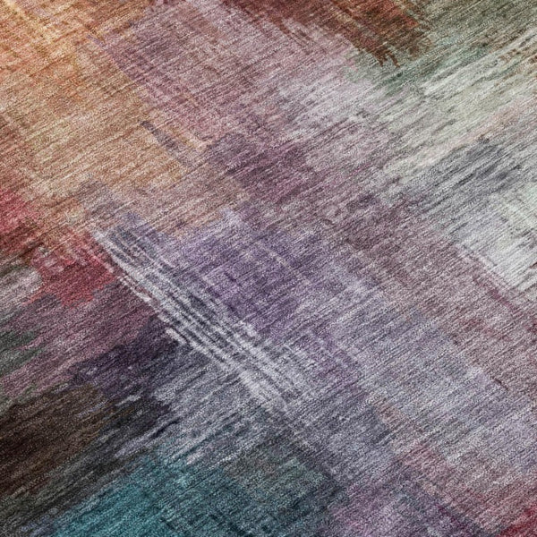 10 X 14 Abstract Polyester Area Rug Washable Stain Resistant Indoor Outdoor Decor