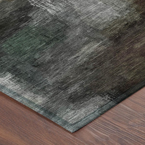 10 Ft X 14 Ft Abstract Polyester Area Rug Washable Indoor Outdoor Taupe Brown