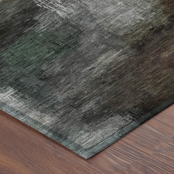 10 Ft X 14 Ft Abstract Polyester Area Rug Washable Indoor Outdoor Taupe Brown