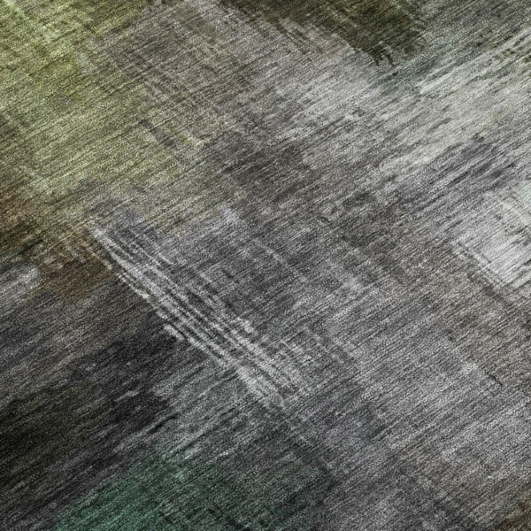 10 Ft X 14 Ft Abstract Polyester Area Rug Washable Indoor Outdoor Taupe Brown
