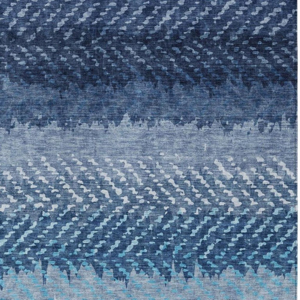 5x8 Striped Polyester Area Rug Washable Stain Resistant for Patio and Living Room