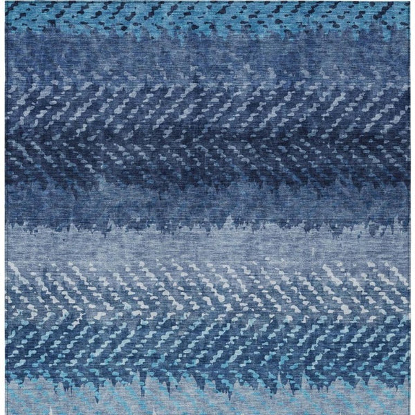 5x8 Striped Polyester Area Rug Washable Stain Resistant for Patio and Living Room