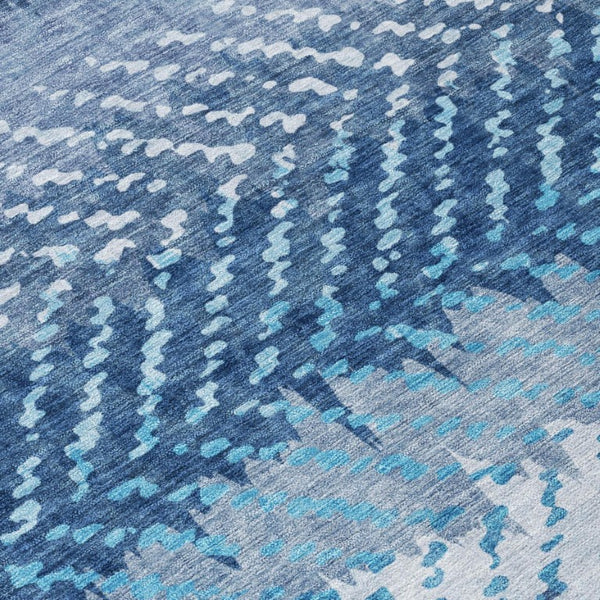 5x8 Striped Polyester Area Rug Washable Stain Resistant for Patio and Living Room