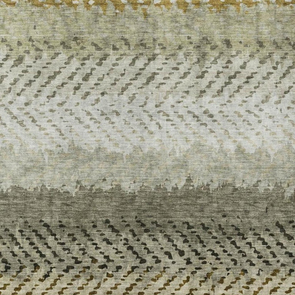8x10 Striped Polyester Area Rug Washable Stain Resistant Indoor Outdoor Patio
