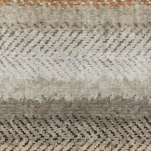 5x8 Striped Polyester Area Rug Washable for Indoor Outdoor Patio and High Traffic Rooms