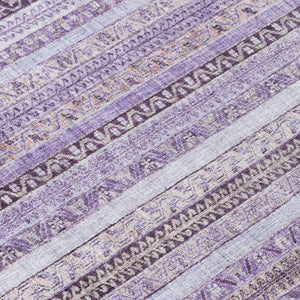 8 X 10 Striped Washable Polyester Area Rug for Patio Porch Living Room and Pets