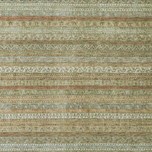 5x8 Wheat Gold Stripe Washable Polyester Area Rug for Patio Porch or Living Room