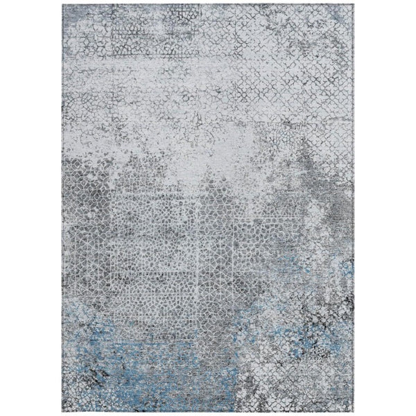 10 X 14 Abstract Polyester Area Rug for Indoor Outdoor Living Spaces Washable
