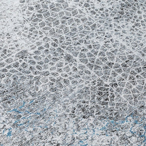 10 X 14 Abstract Polyester Area Rug for Indoor Outdoor Living Spaces Washable