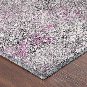 9 Ft Abstract Polyester Area Rug Stain Resistant for Patio Porch or Living Room