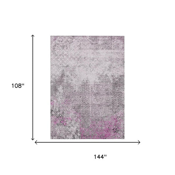 9 Ft Abstract Polyester Area Rug Stain Resistant for Patio Porch or Living Room