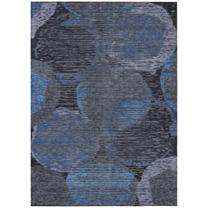 HomeRoots 9 X 12 Geometric Polyester Area Rug Washable for Patio Porch Living Room or Mudroom 739857