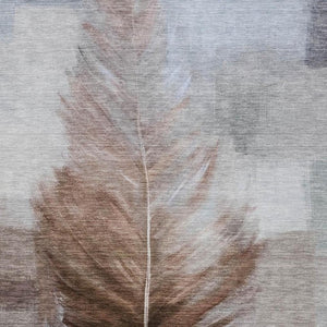 8 X 10 Botanical Leaf Polyester Area Rug Stain Resistant for Patio or Living Room